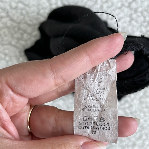 Used black Crop top. Perfect for summer or layerings. (Accessories not included) - Picture 3 of 4